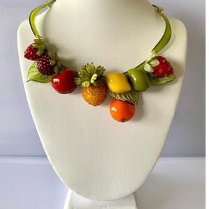Cilea Paris  fruit 🍎 necklace